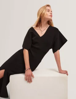 New Lobster Limited Kleider<Strickkleid mit weiten Ärmeln, figurbetont, Midi-Länge