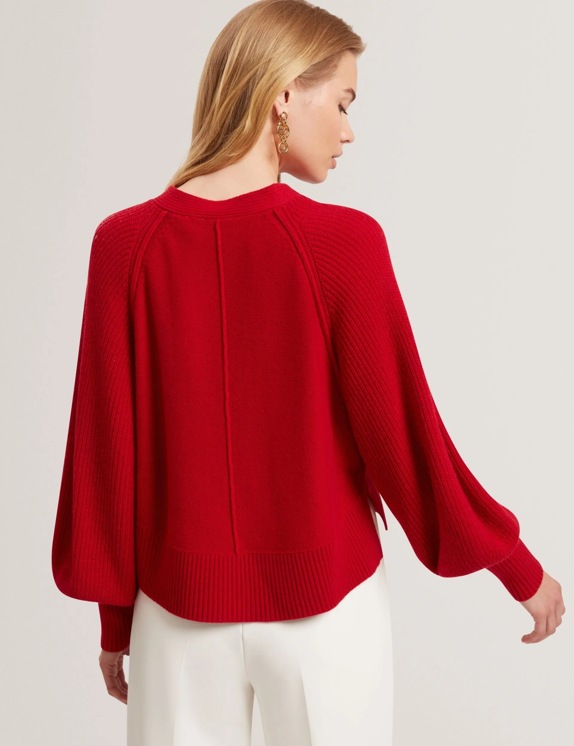 New Lobster Limited Oberteile & Blusen|Pullover & Strickjacken<Strickpullover aus Merinowolle mit Ballonärmeln