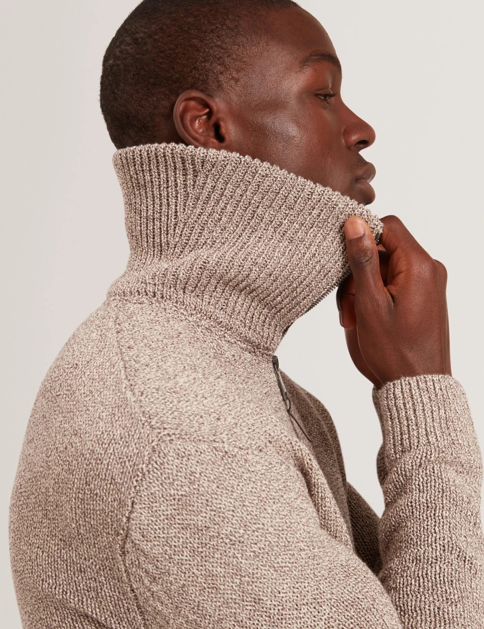 Herren New Lobster Limited Luxusgeschenke Für Herren|Sweatshirts & Kapuzenpullover<Strickpullover mit Reißverschluss aus verdrilltem Garn