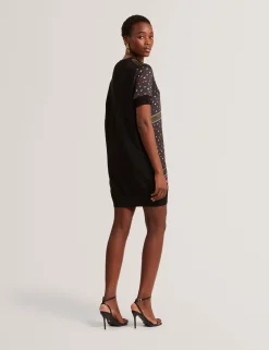 New Lobster Limited Kleider<Strick-T-Shirt-Kleid mit Schalprint vorne