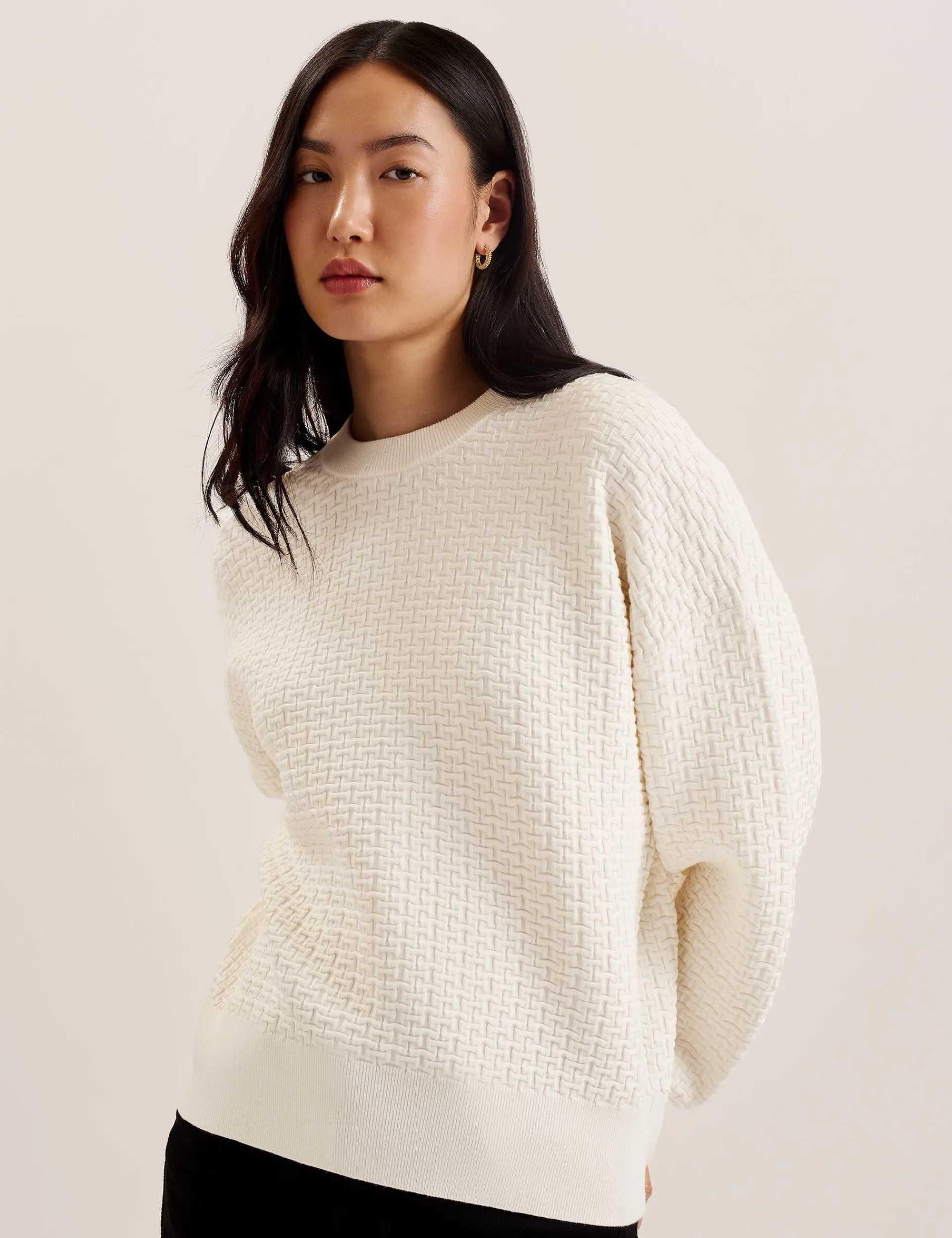 New Lobster Limited Oberteile & Blusen|Pullover & Strickjacken<Strukturierter T-Jacquard-Strickpullover