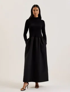 New Lobster Limited Kleider<Strukturiertes Maxikleid mit gestricktem Oberteil
