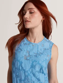 New Lobster Limited Festliche Kleidung|Die Hochzeitsredaktion<Strukturiertes, ärmelloses Midikleid mit tiefer Taille