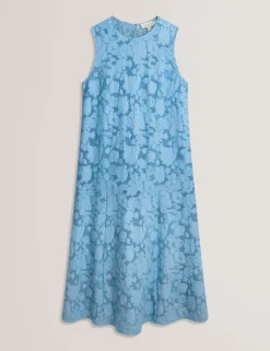 New Lobster Limited Festliche Kleidung|Die Hochzeitsredaktion<Strukturiertes, ärmelloses Midikleid mit tiefer Taille