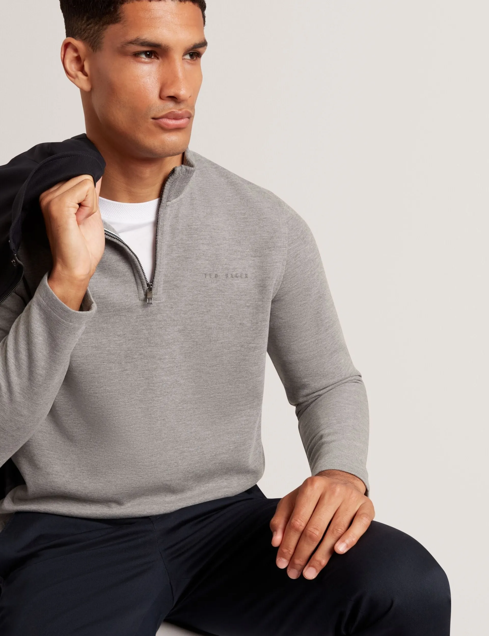 New Lobster Limited Sweatshirts & Kapuzenpullover|Pullover & Strickwaren<Sweatshirt aus Stretch-Baumwolle mit Reißverschlusskragen