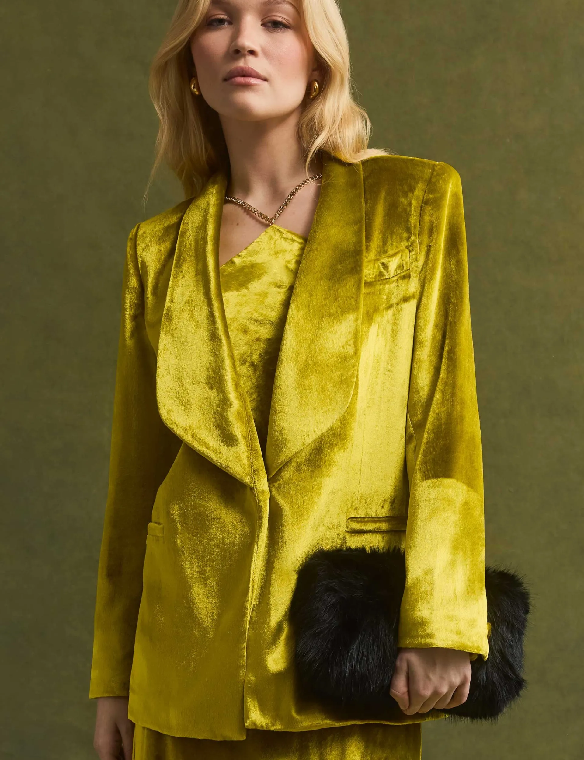 New Lobster Limited Mäntel Und Jacken<Taillierter Oversize-Blazer aus Samt
