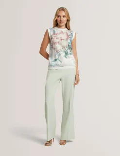 New Lobster Limited Oberteile & Blusen|Neue Frühlingsblumen<Tanktop mit Blumenmuster vorne, gestrickt