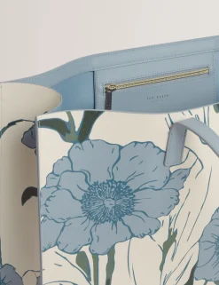 New Lobster Limited Tragetaschen|Neue Frühlingsblumen<Tasche mit Blumenmuster (breite Ausführung)