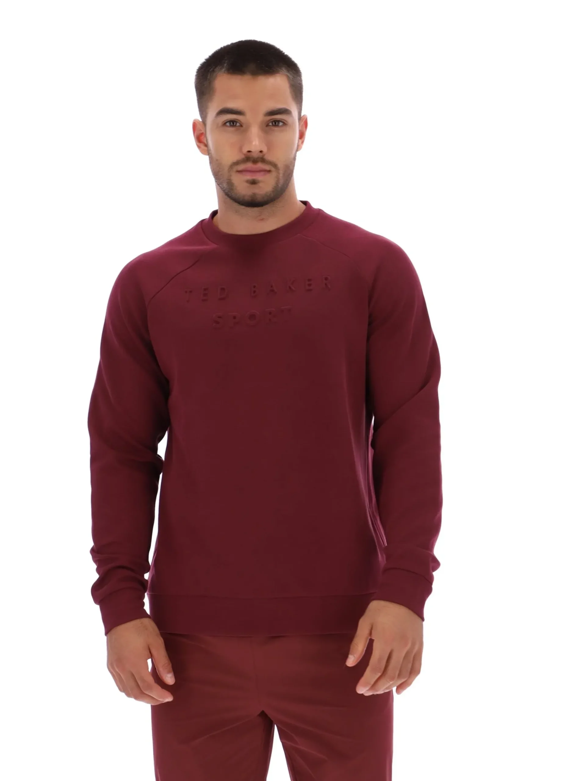 Licensee Batra Group Sportbekleidung<Trainings-Sweatshirt mit geprägtem Logo und Rundhalsausschnitt