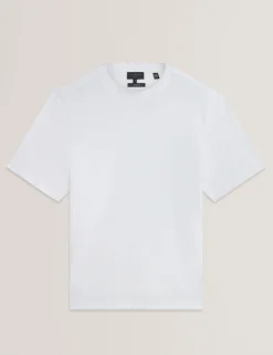 New Lobster Limited Oberteile & T-Shirts<T-Shirt mit strukturiertem Halsausschnitt und Markenlogo