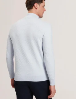 New Lobster Limited Pullover & Strickwaren<T-Strickpullover mit halbem Reißverschluss und Stehkragen