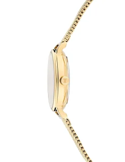 Damen Licensee Timex Luxusgeschenke Für Damen|Sämtliches Zubehör<Uhr mit Kristallzifferblatt, rosa und farbenem Mesh-Gewebe