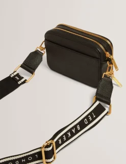 New Lobster Limited Umhängetaschen|Icon & Signature Taschen<Umhängetasche aus Leder mit Bastdetails für Kamera