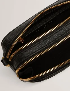 New Lobster Limited Umhängetaschen|Icon & Signature Taschen<Umhängetasche aus Leder mit Bastdetails für Kamera