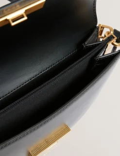 New Lobster Limited Umhängetaschen<Umhängetasche aus Leder mit Schlossdetails