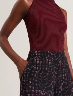New Lobster Limited Hosen & Shorts|Neue Frühlingsblumen<Weite Hose mit Blumen-Karomuster