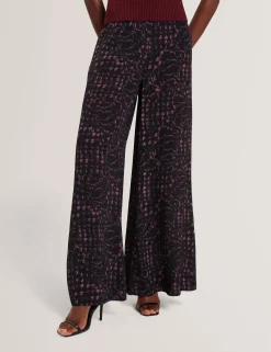 New Lobster Limited Hosen & Shorts|Neue Frühlingsblumen<Weite Hose mit Blumen-Karomuster