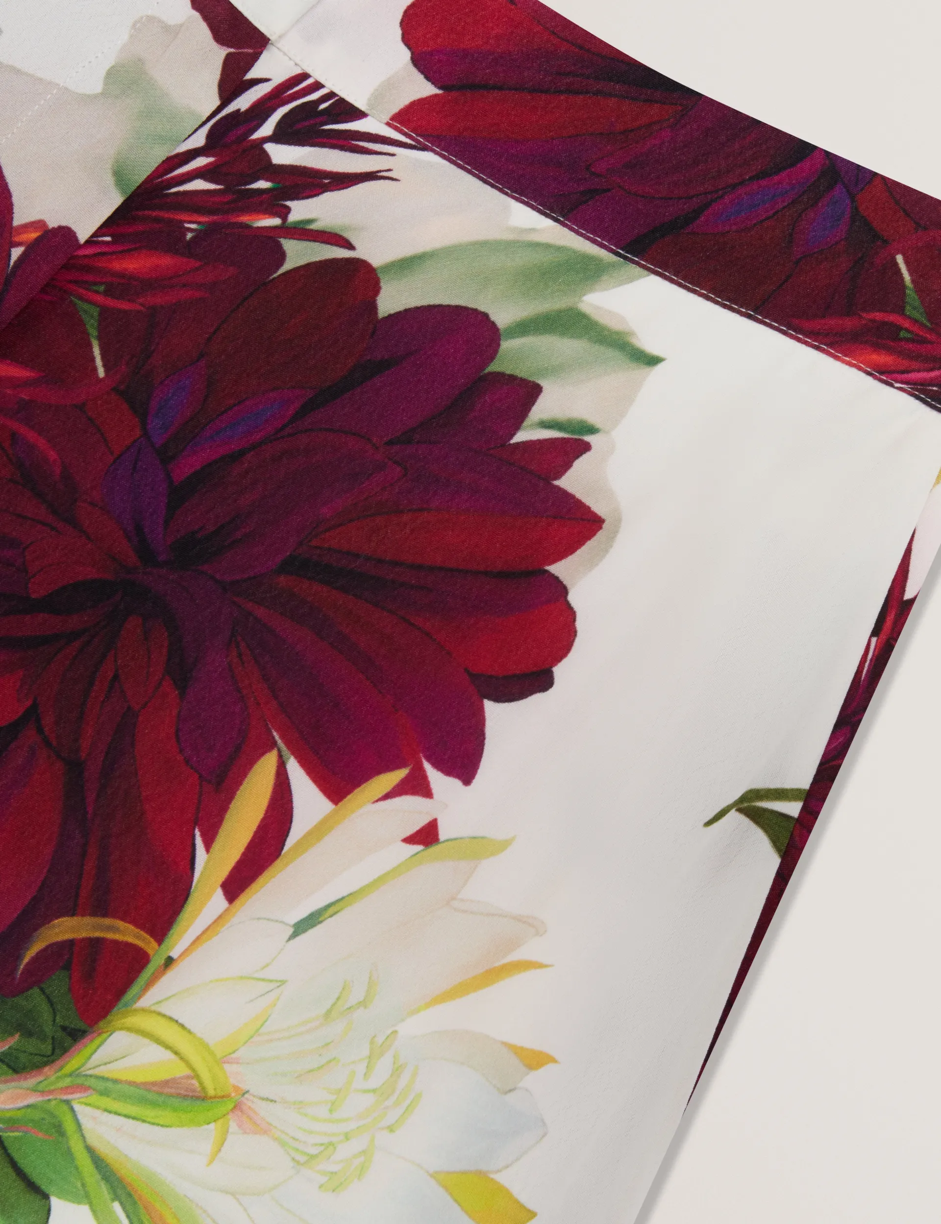New Lobster Limited Anzüge & Zweiteiler|Hosen & Shorts<Weit geschnittene Webhose mit Dahlienmuster