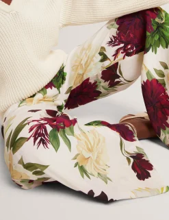 New Lobster Limited Anzüge & Zweiteiler|Hosen & Shorts<Weit geschnittene Webhose mit Dahlienmuster