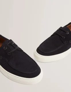New Lobster Limited Intelligente Schuhe|Breezy Blues Bearbeiten<Wildleder-Bootsschuhe mit Cupsohle