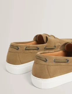 New Lobster Limited Intelligente Schuhe|Breezy Blues Bearbeiten<Wildleder-Bootsschuhe mit Cupsohle