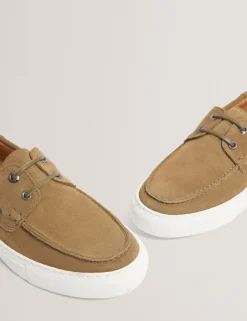 New Lobster Limited Intelligente Schuhe|Breezy Blues Bearbeiten<Wildleder-Bootsschuhe mit Cupsohle