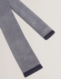 New Lobster Limited Breezy Blues Bearbeiten|Arbeitskleidung<Zweifarbige, strukturierte Strickkrawatte